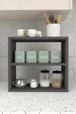 رف توابل على سطح الطاولة - باللون الرصاصي