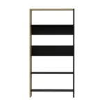 ⁦خزانة كتب موديل Tiran باللون الأسود والخشبي⁩ - الصورة ⁦5⁩