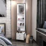 ⁦شوفنير بمرآة موديل Elegante باللون الأبيض⁩ - الصورة ⁦9⁩