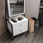 ⁦شوفنير بمرآة موديل Elegante باللون الأبيض⁩ - الصورة ⁦6⁩