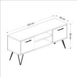 ⁦طاولة تلفزيون موديل ALMİRA خشبي⁩ - الصورة ⁦3⁩