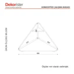 ⁦طاولة دراسة باللون الأبيض موديل Homeoffice⁩ - الصورة ⁦8⁩