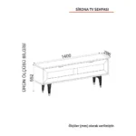 ⁦طاولة تلفزيون موديل Sirona⁩ - الصورة ⁦8⁩