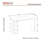 ⁦طاولة دراسة باللون الأبيض موديل Snake⁩ - الصورة ⁦3⁩